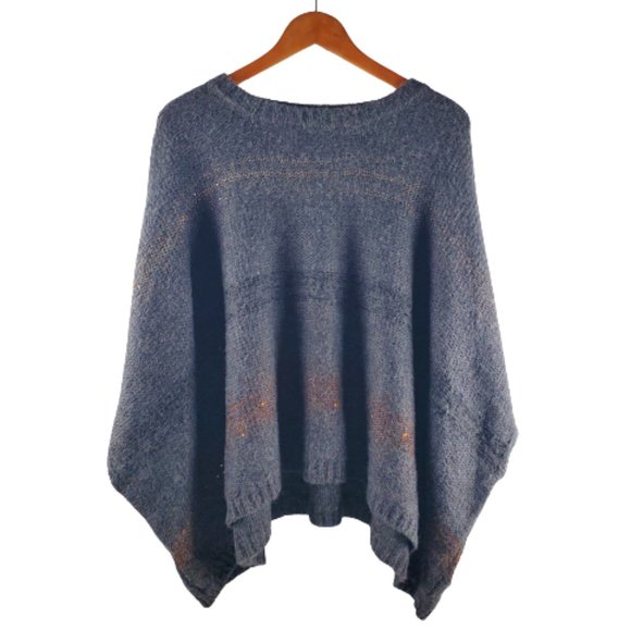 By Together Oversized Grey Poncho Sweater with Dolman Sleeve.New!!! - Picture 6 of 6